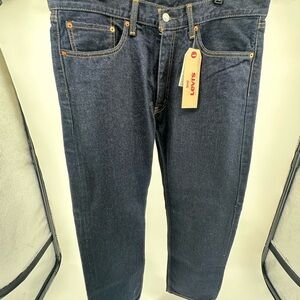 Levi's Men's Dark Blue Straight Jeans 505